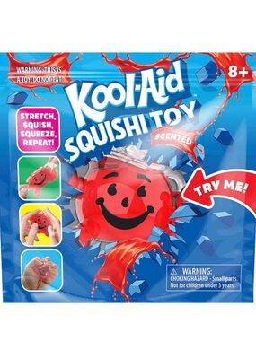 Kool-Aid Man Scented Squishi Toy 🔥 Viral Red Squishy NWT